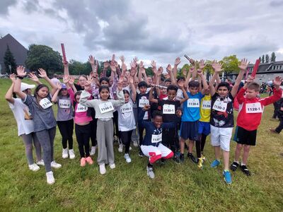 Gesamtschule Höhscheid beim Klingenlauf