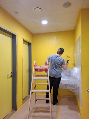 Aufhübschen der Toiletten